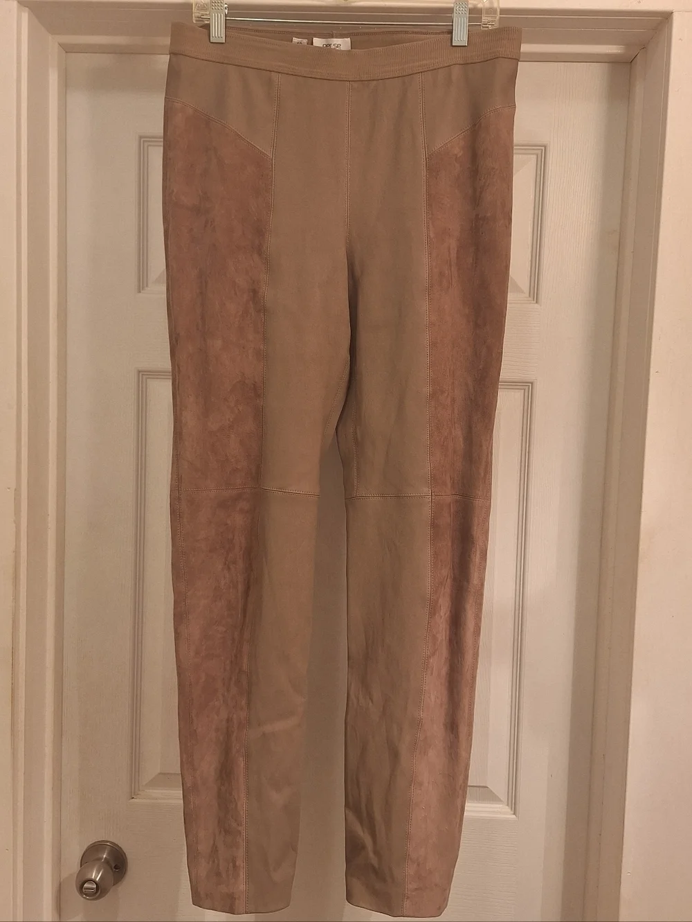Per Se genuine Suede Leather Pull On Pants Size 12